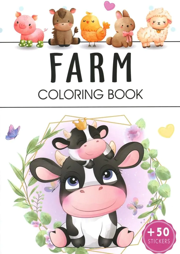 Książka - Farm. Coloring book