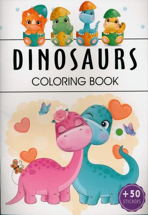 Książka - Dinosaurs. Coloring book