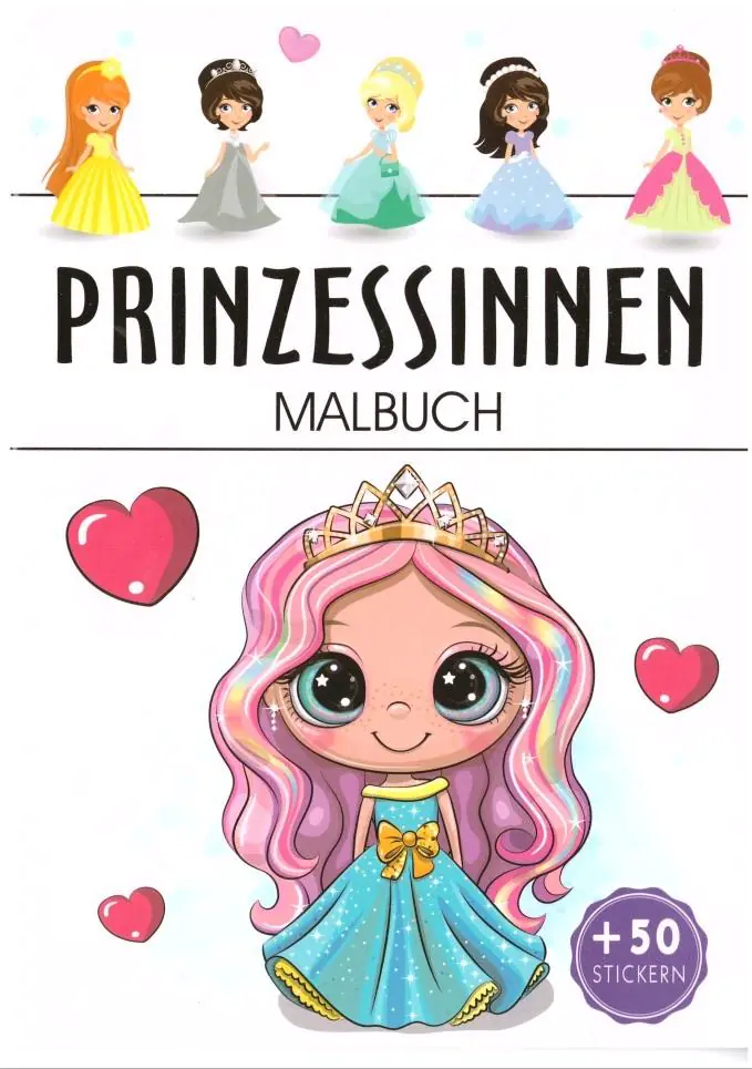 Książka - Prinzessinnen. Malbuch