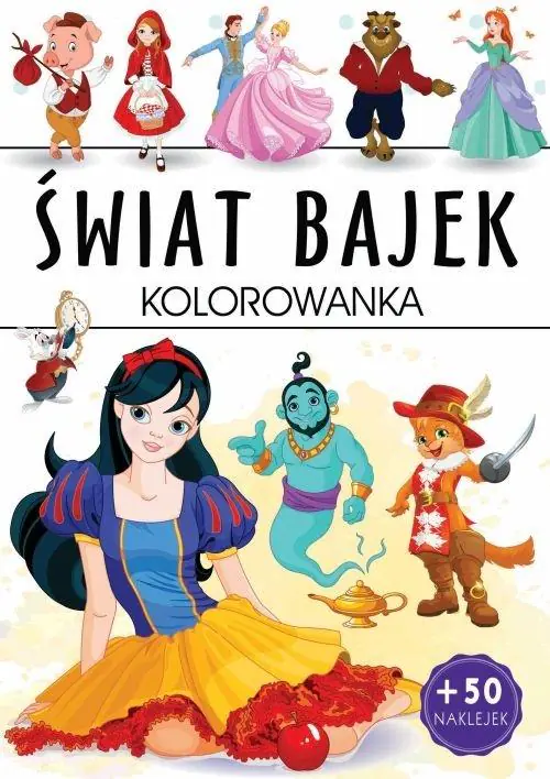 Książka - Świat bajek. Kolorowanka
