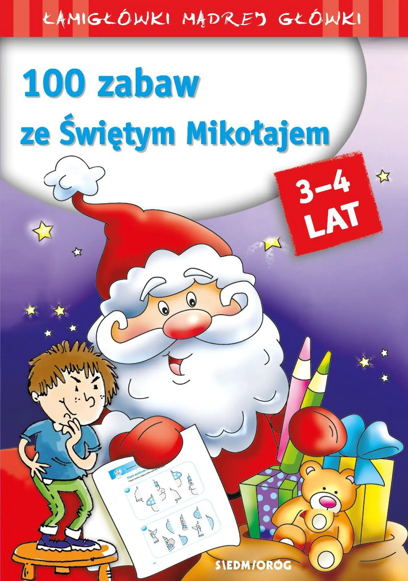 Książka - 100 zabaw ze Świętym Mikołajem