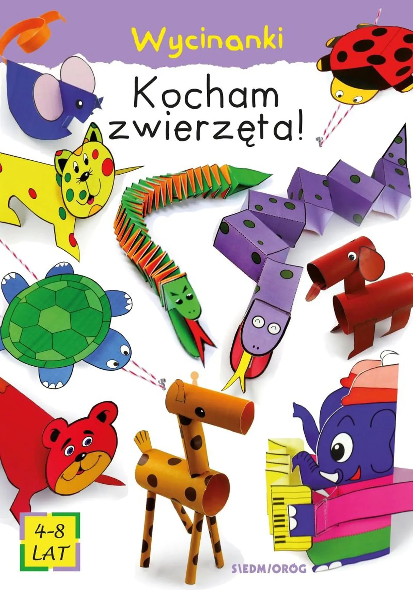 Książka - Kocham zwierzęta! Wycinanki