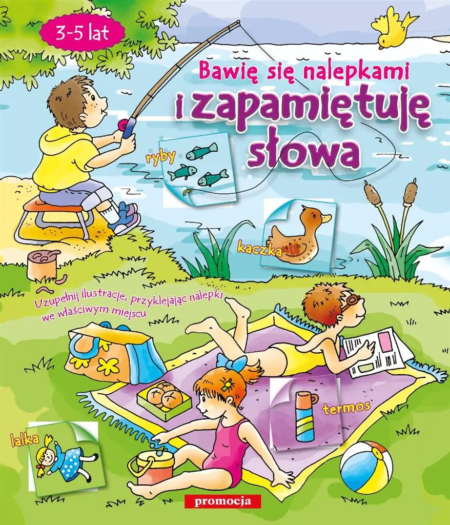 Książka - Bawię się nalepkami i zapamiętuję słowa. Naklejanki