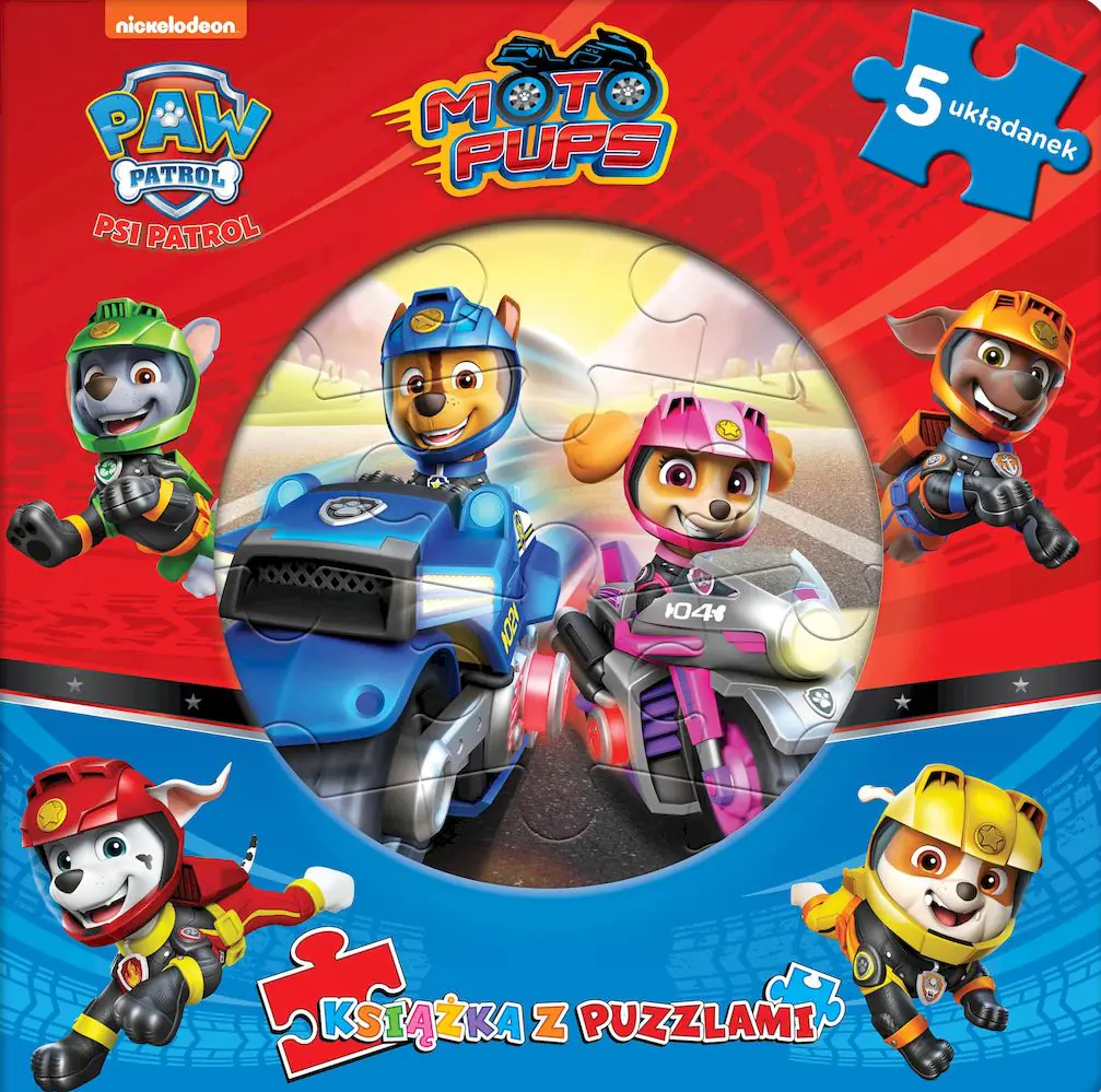 Książka - Psi Patrol. Książka z puzzlami