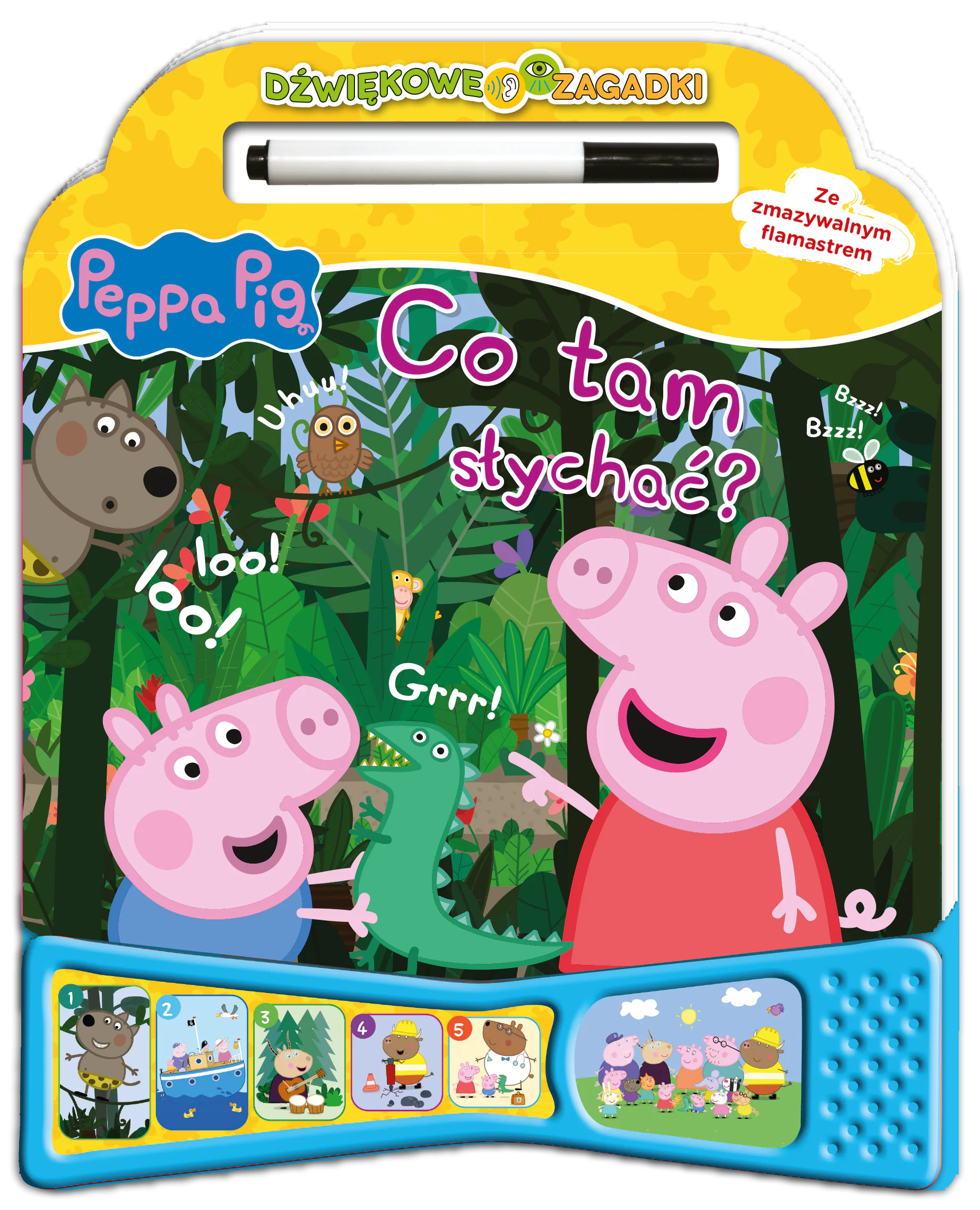 Książka - Peppa Pig. Dźwiękowe zagadki. Co tam słychać