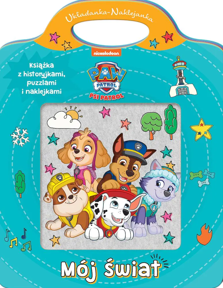 Książka - Mój świat. Psi Patrol. Układanka - Naklejanka