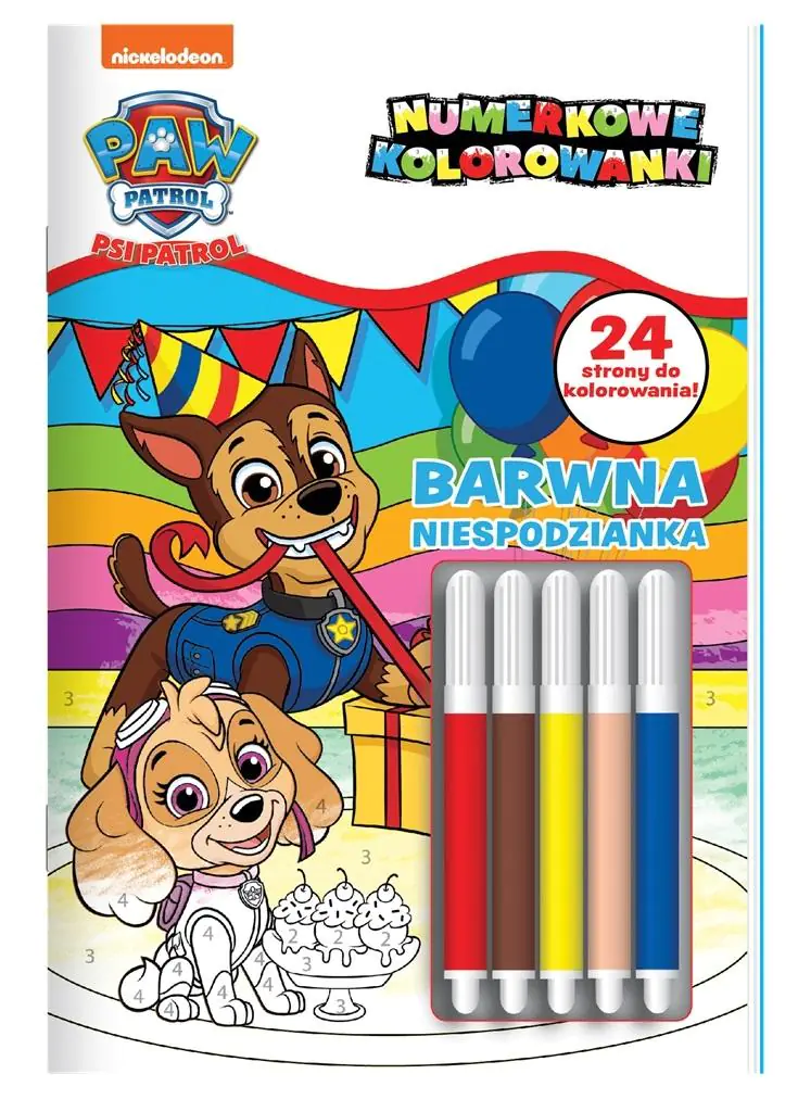 Książka - Psi Patrol Numerkowe Kolorowanki