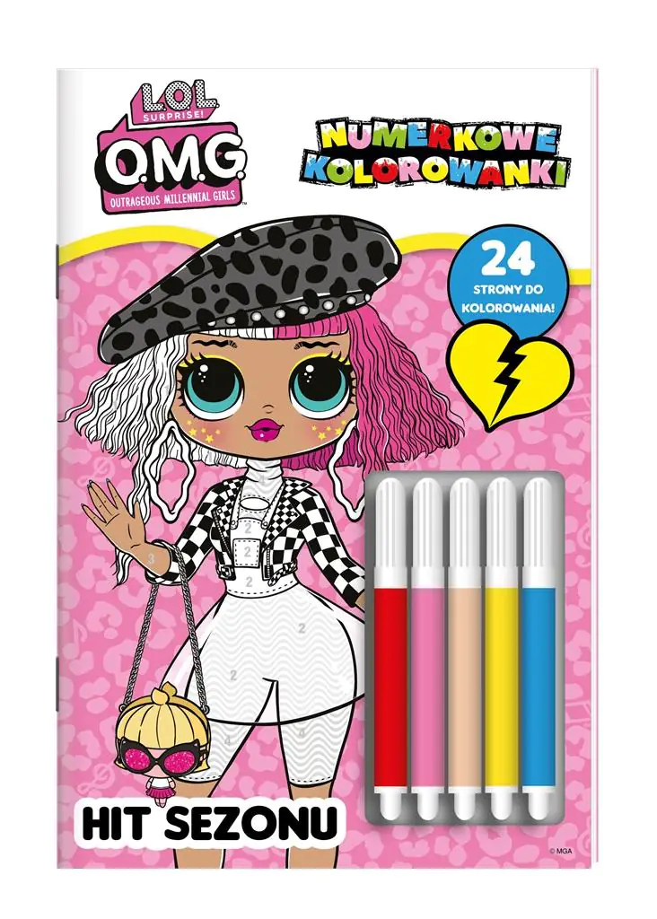 Książka - LOL Surprise Numerkowe Kolorowanki