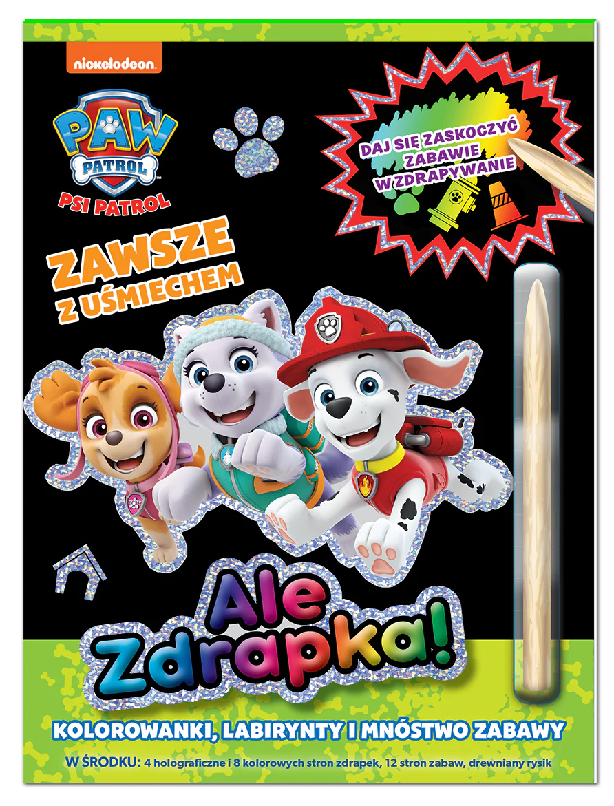Książka - Psi Patrol Ale Zdrapka!