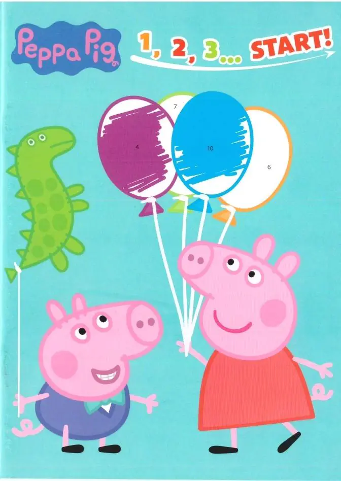 Książka - Świnka Peppa 1, 2, 3... start!