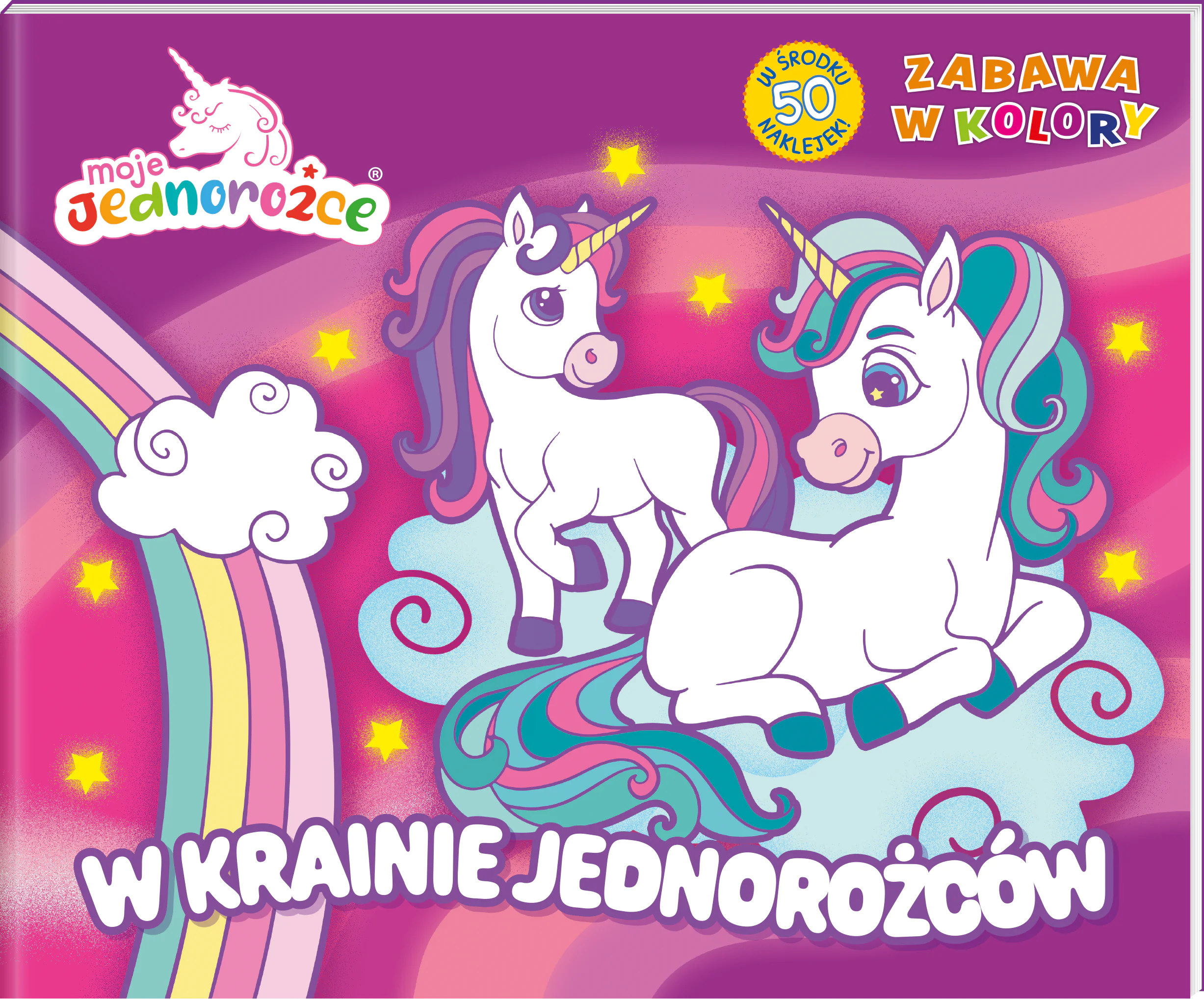 Książka - MSZ JEDNOROŻCE ZABAWA W KOLORY 23523