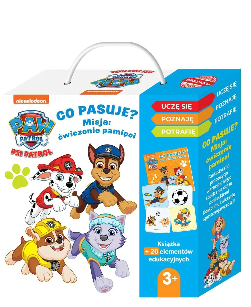 Książka - Co pasuje? Misja: ćwiczenie pamięci. Psi Patrol
