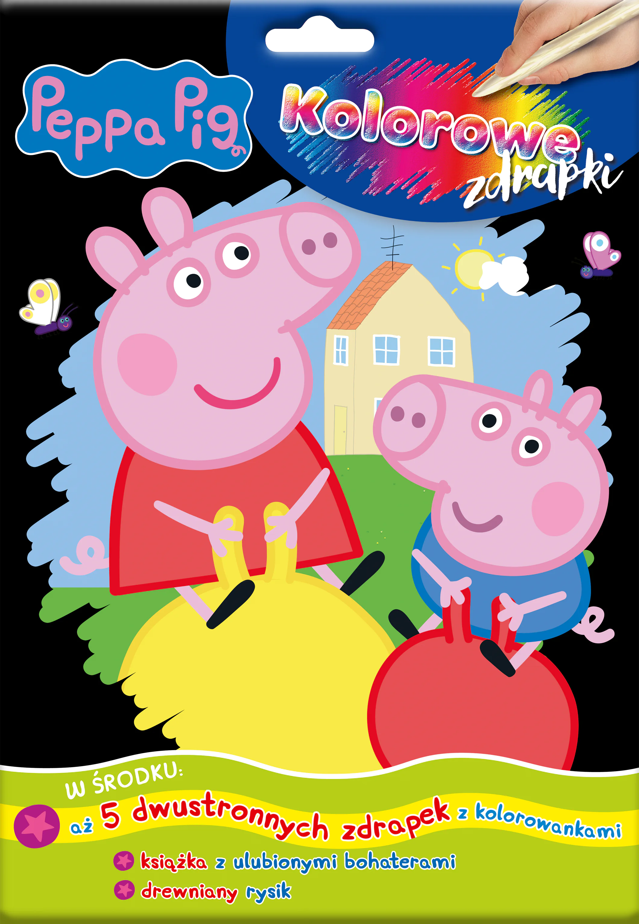 Książka - Peppa Pig Kolorowe Zdrapki