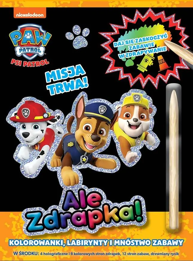 Książka - Psi Patrol Ale Zdrapka!