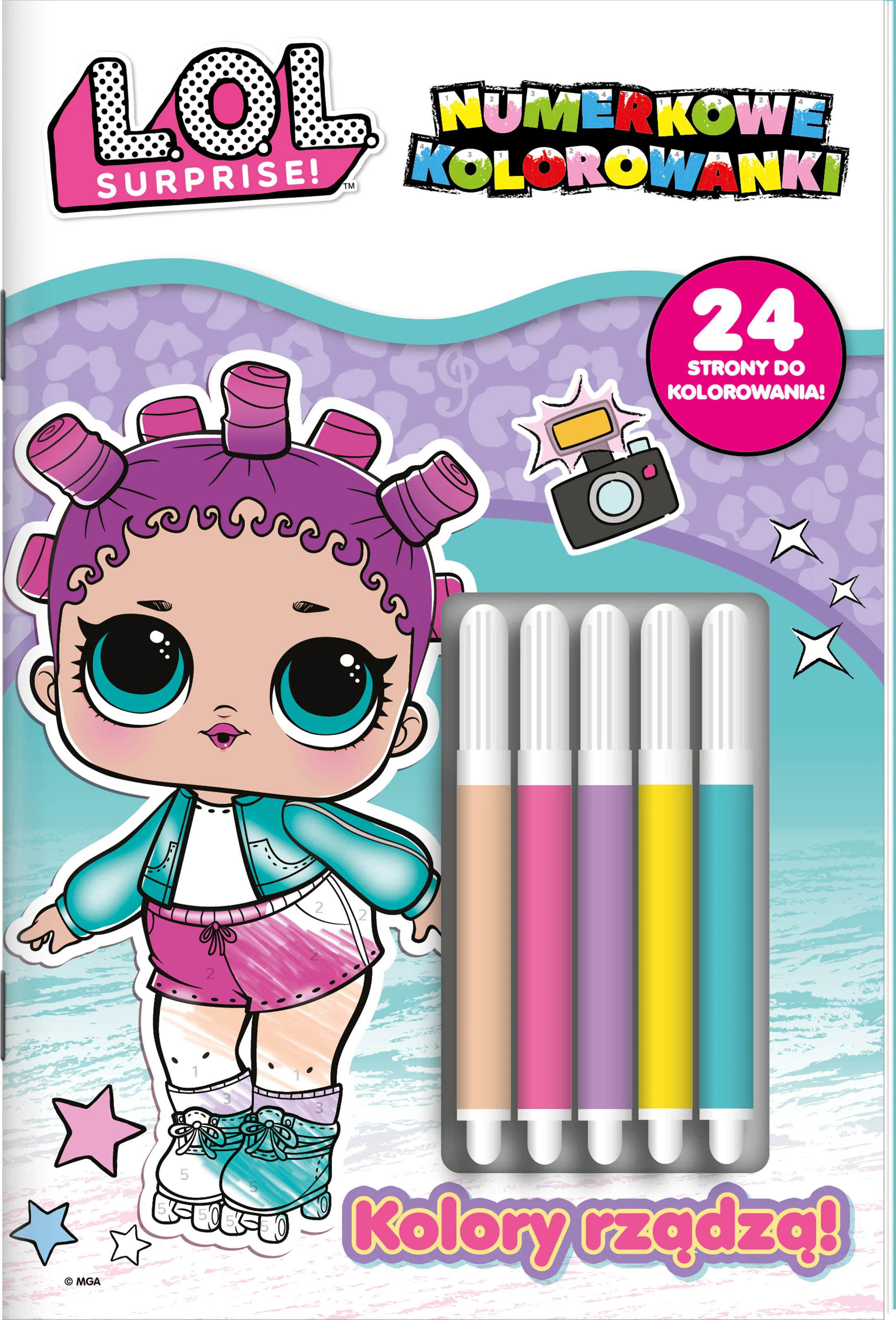 Książka - LOL Surprise Numerkowe Kolorowanki