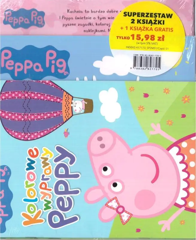 Książka - Zestaw 3 książeczek: Świnka Peppa