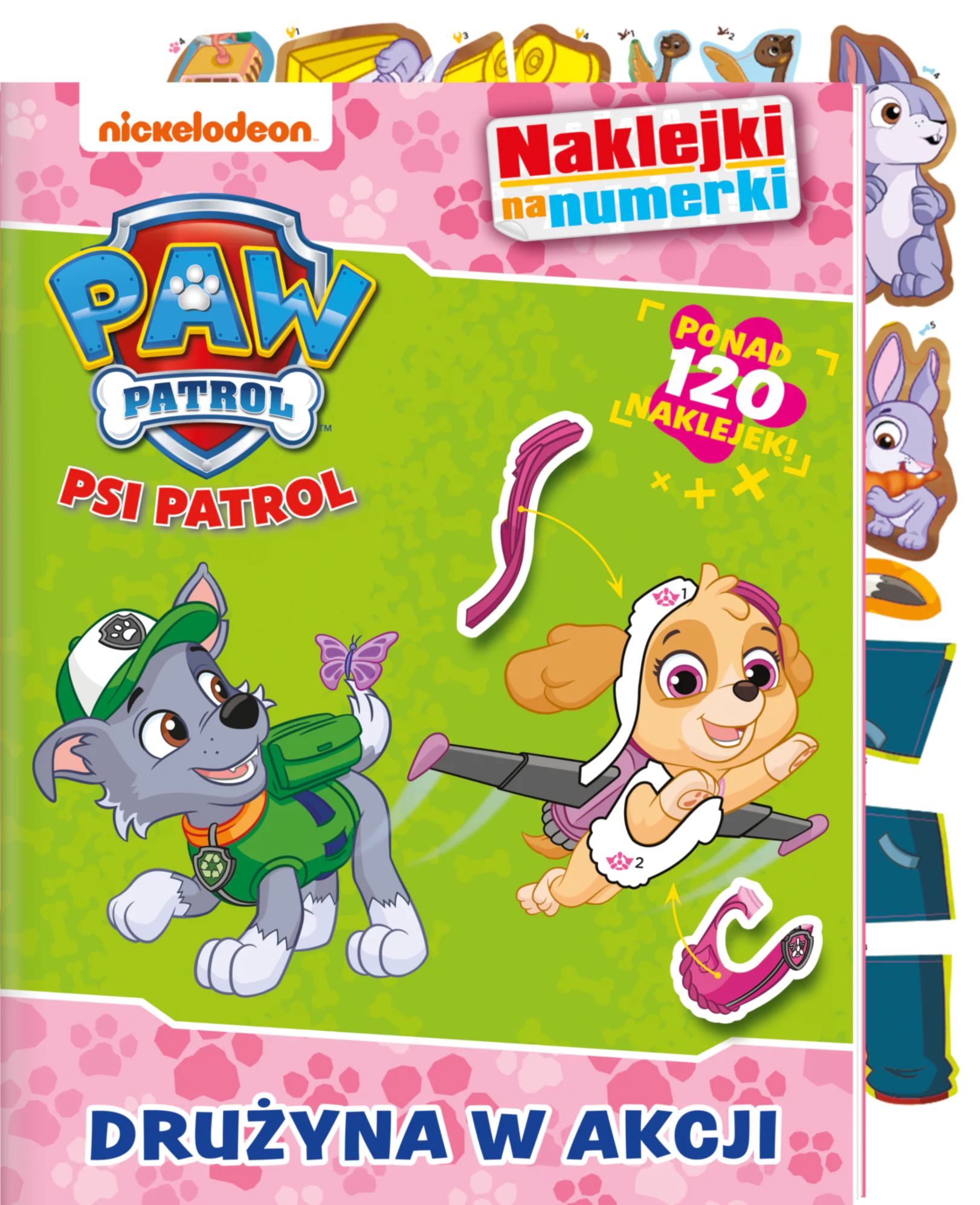 Książka - Psi Patrol Naklejki na Numerki