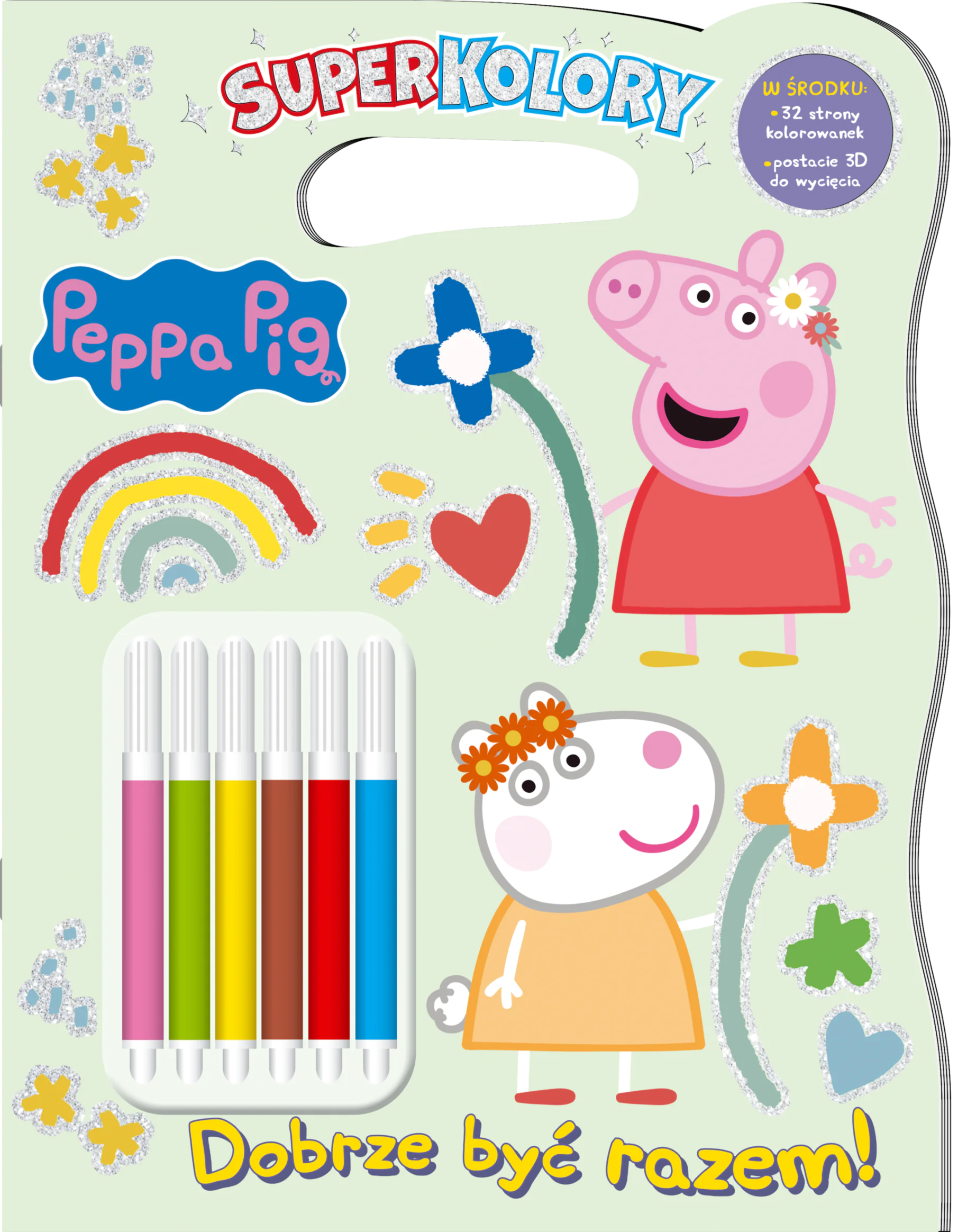 Książka - Peppa Pig. Superkolory 6. Dobrze być razem!