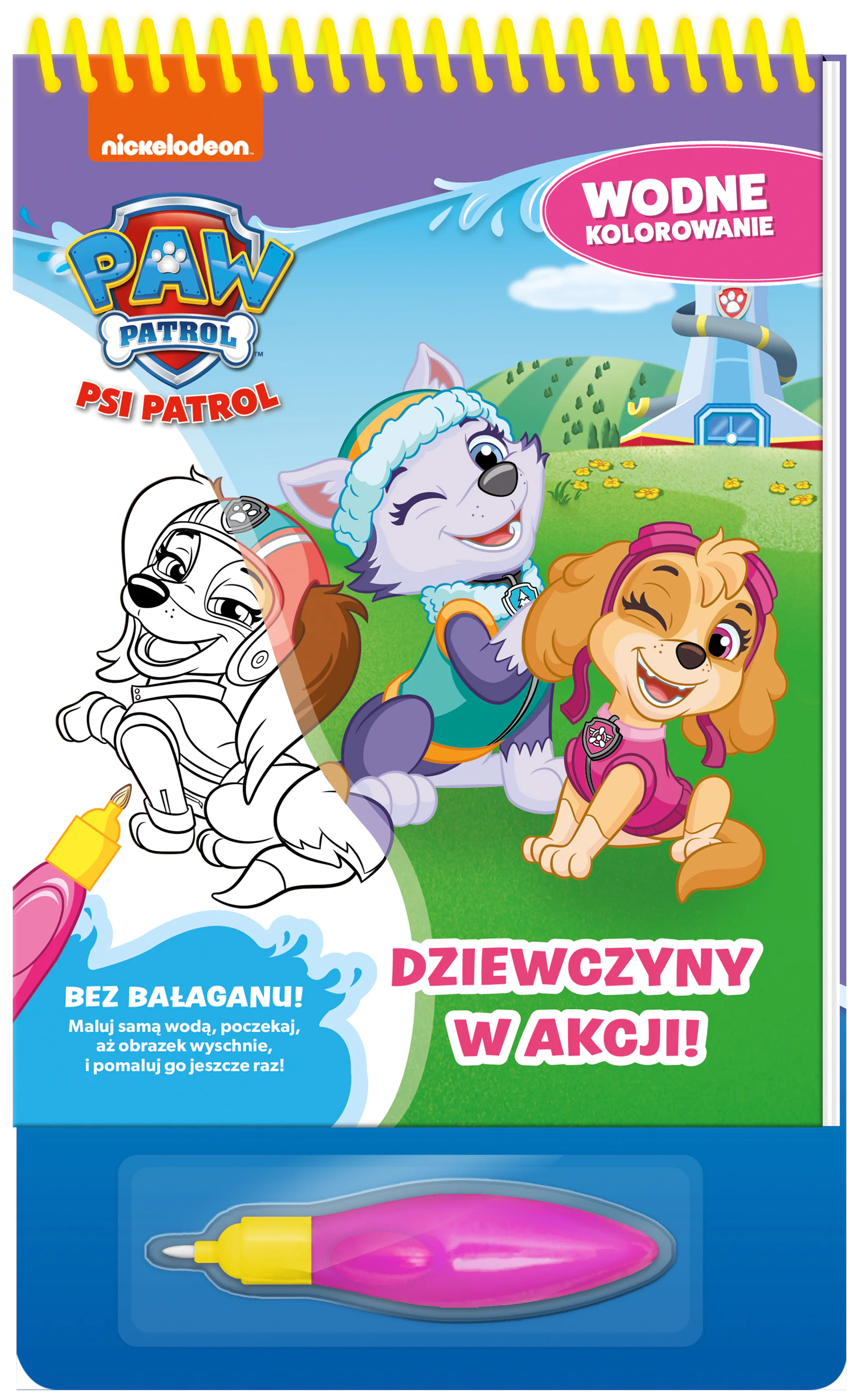 Książka - Psi Patrol. Wodne kolorowanie 15. Dziewczyny w akcji!