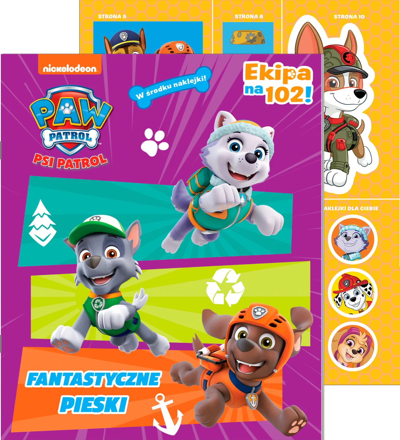 Książka - Psi Patrol. Ekipa na 102! 55. Fantastyczne pieski