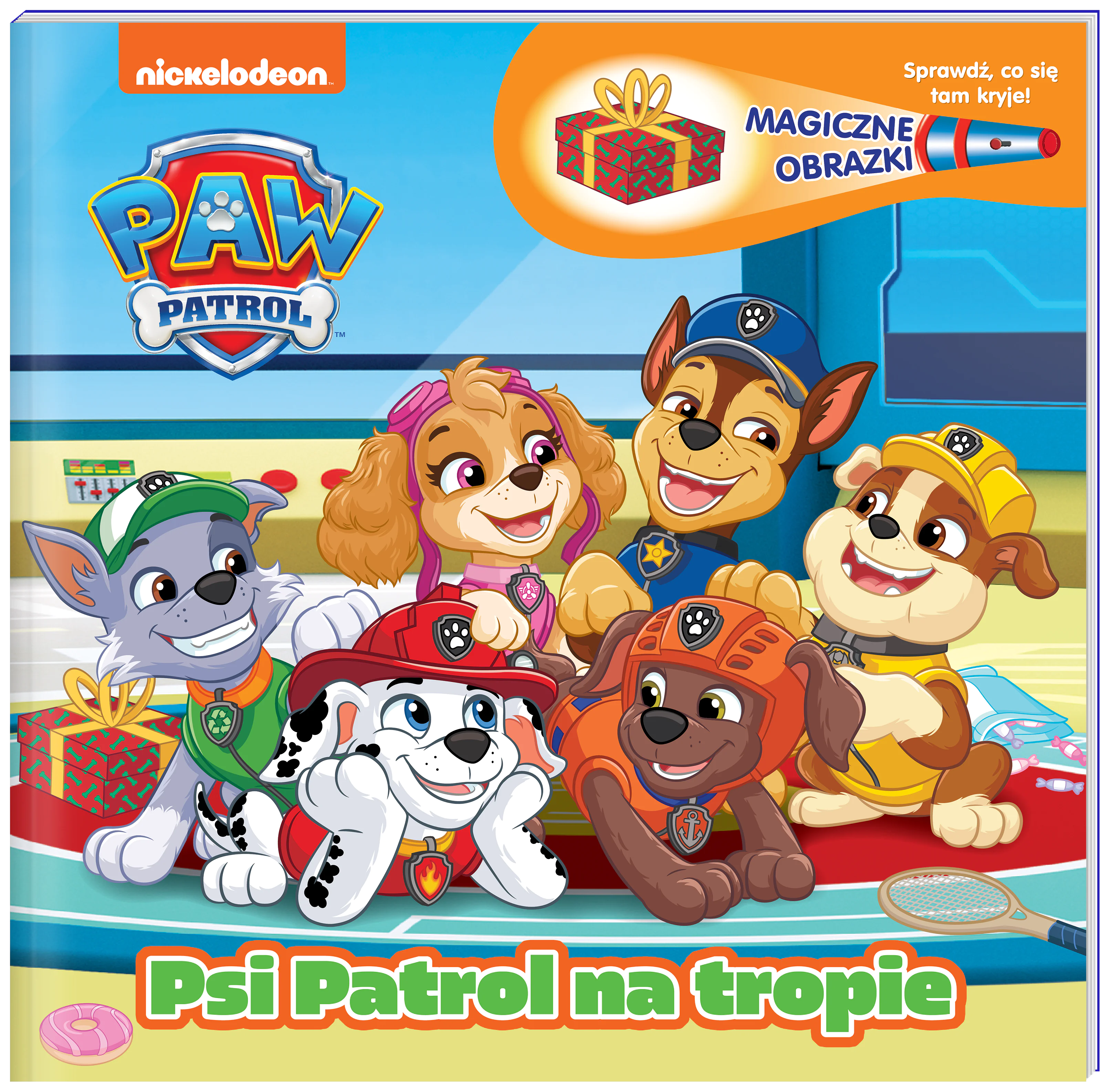 Książka - Psi Patrol. Magiczne obrazki. Psi Patrol na tropie