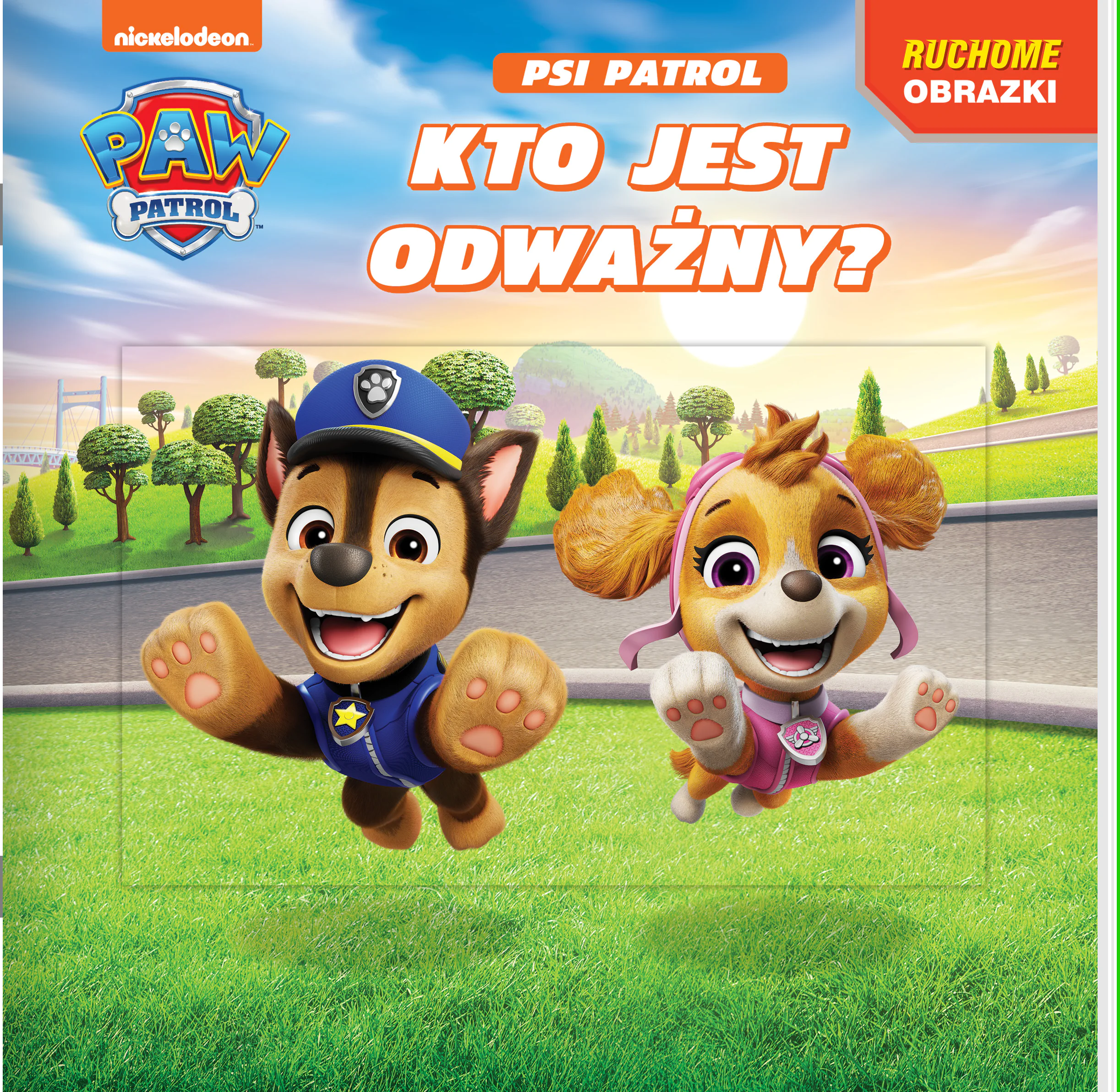 Książka - Psi Patrol. Ruchome obrazki. Kto jest odważny?