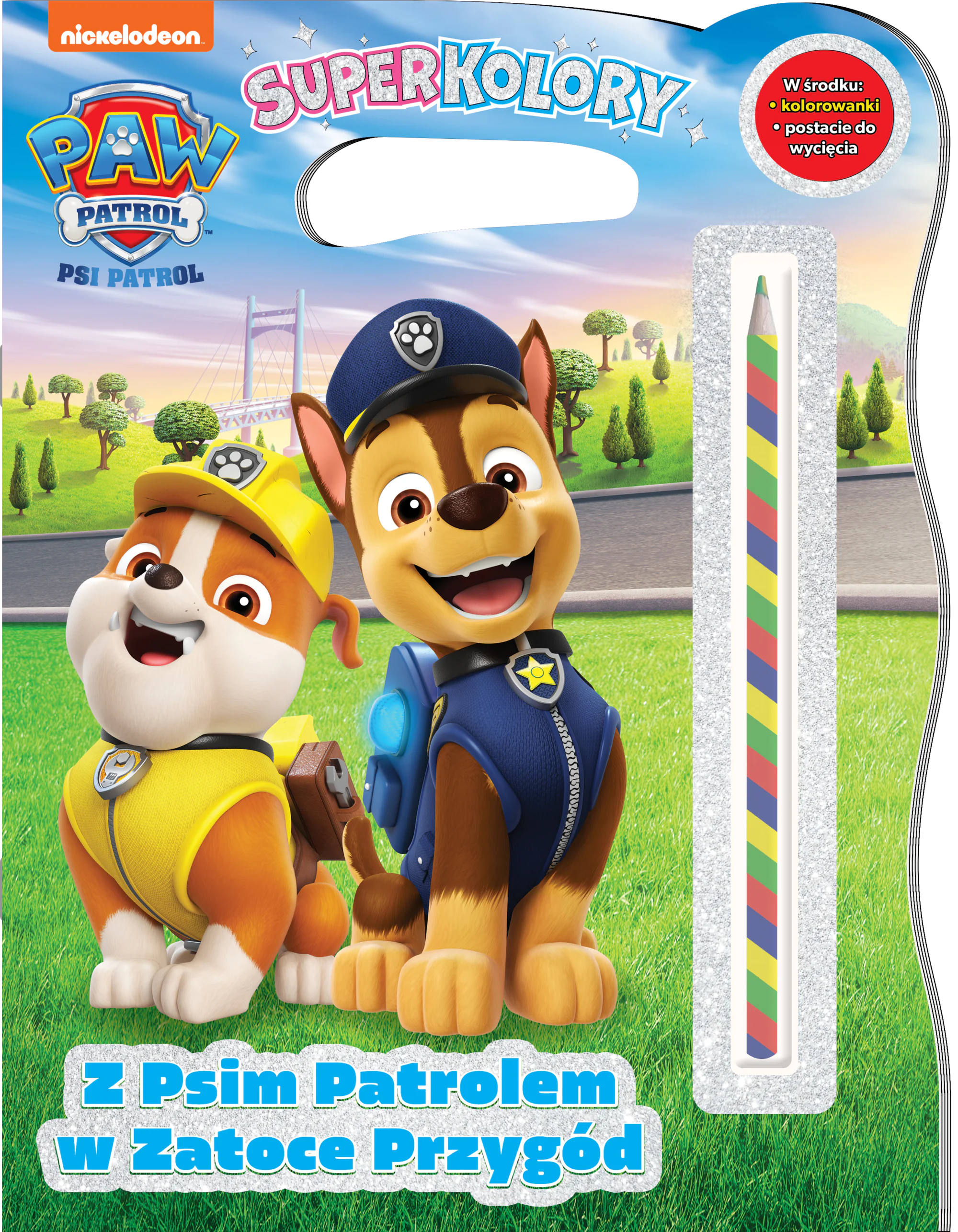 Książka - Z Psim Patrolem w Zatoce Przygód. Psi Patrol. Superkolory