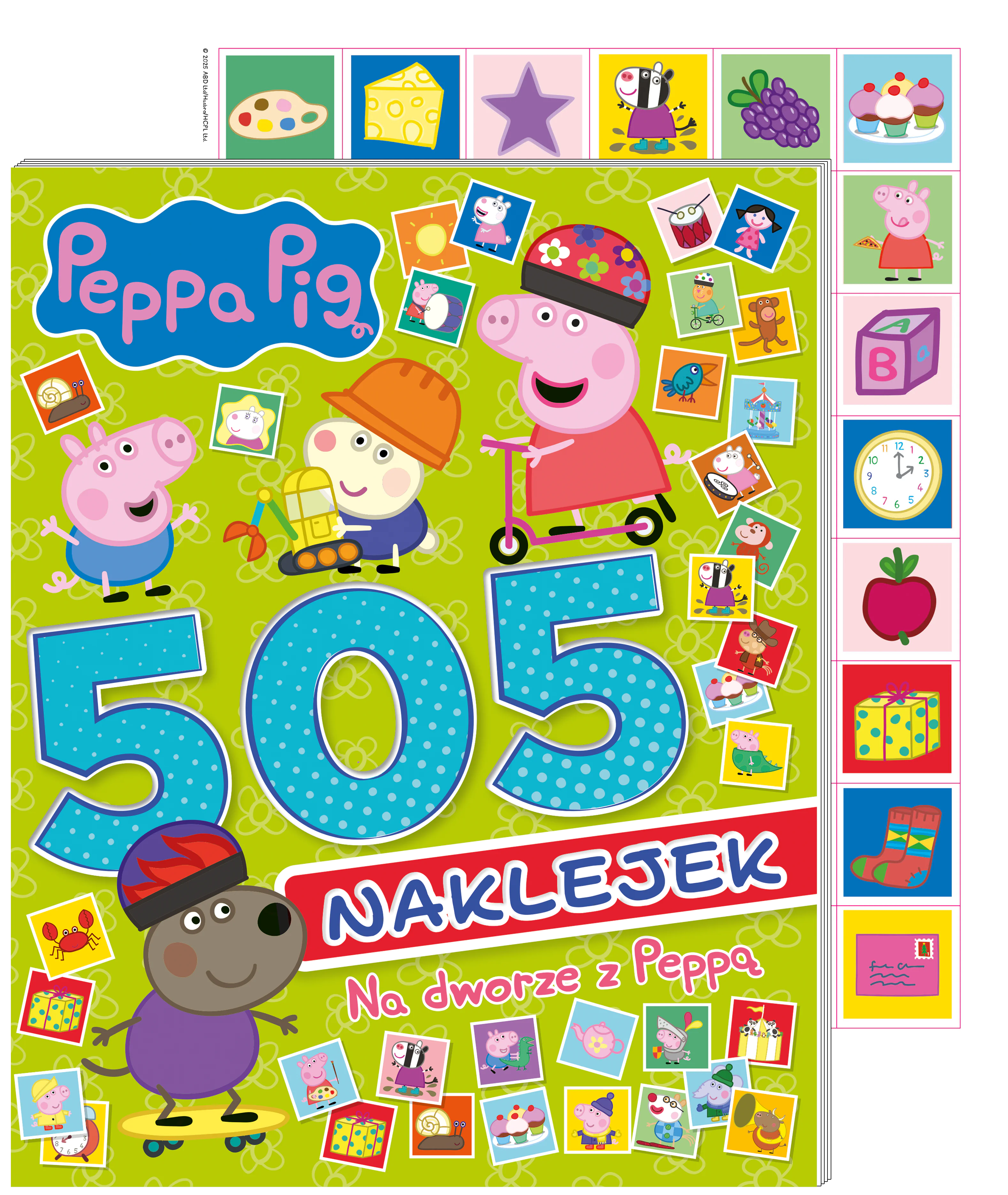 Książka - Peppa Pig 505 Naklejek