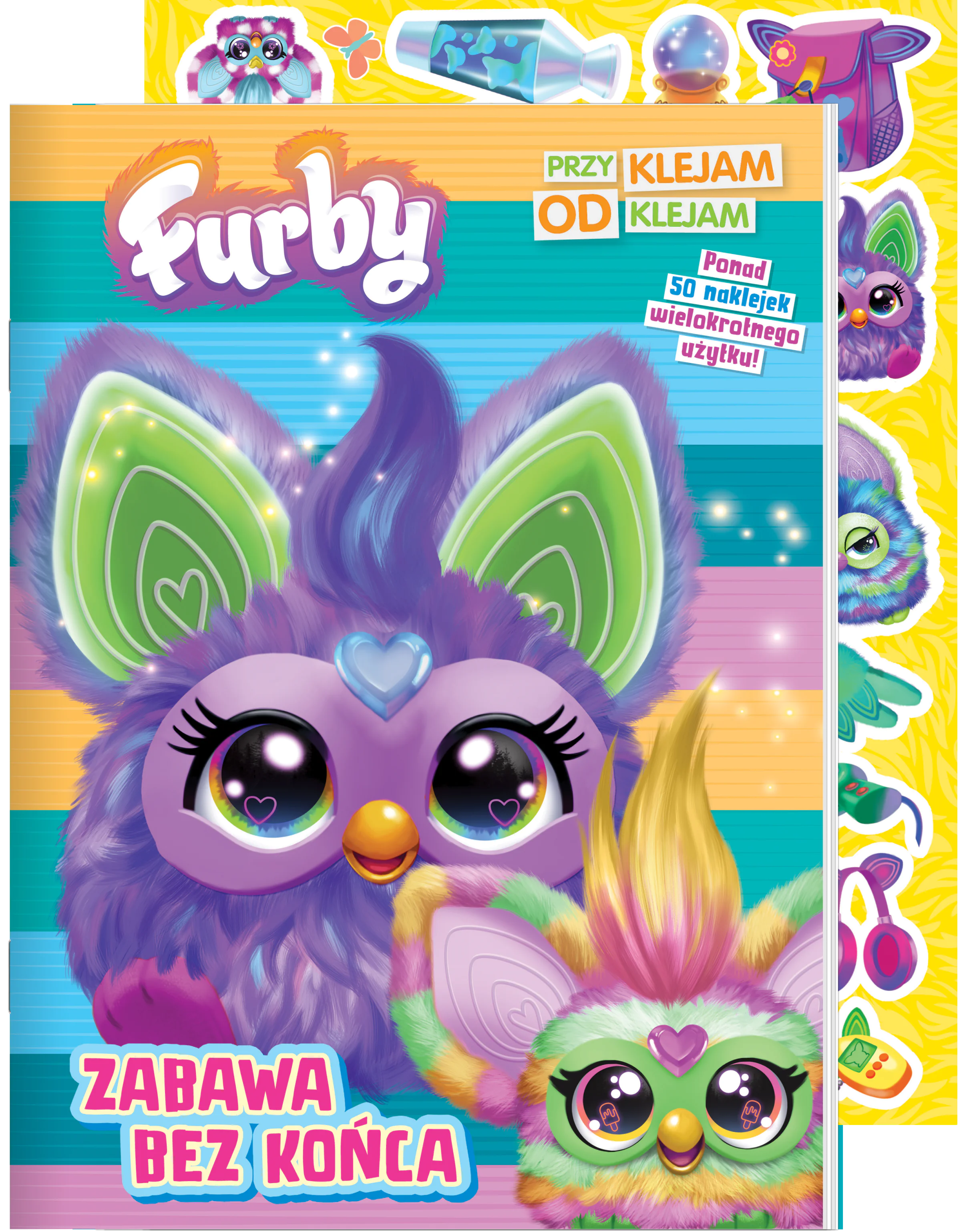 Książka - Furby. Przyklejam Odklejam