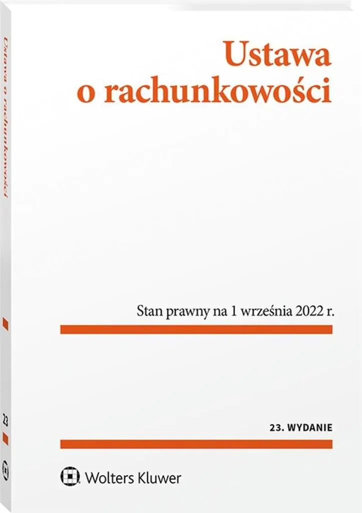 Książka - Ustawa o rachunkowości