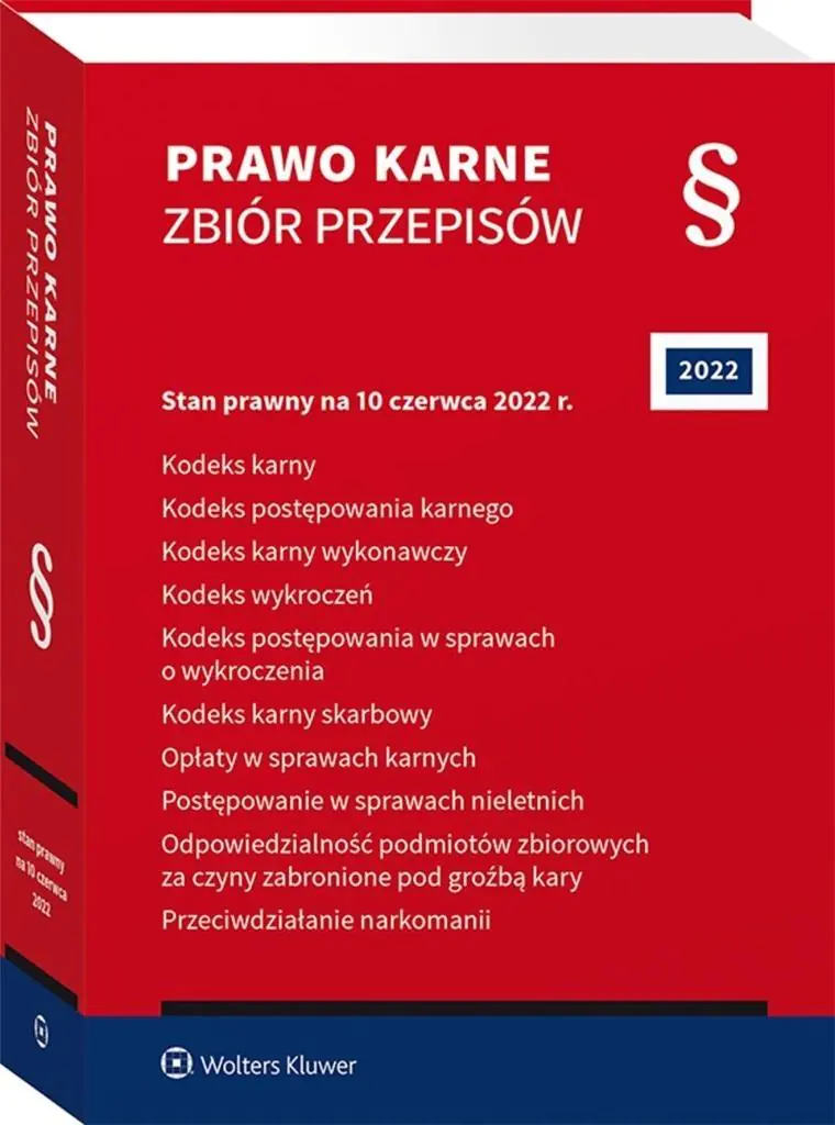 Książka - Prawo karne. Zbiór przepisów