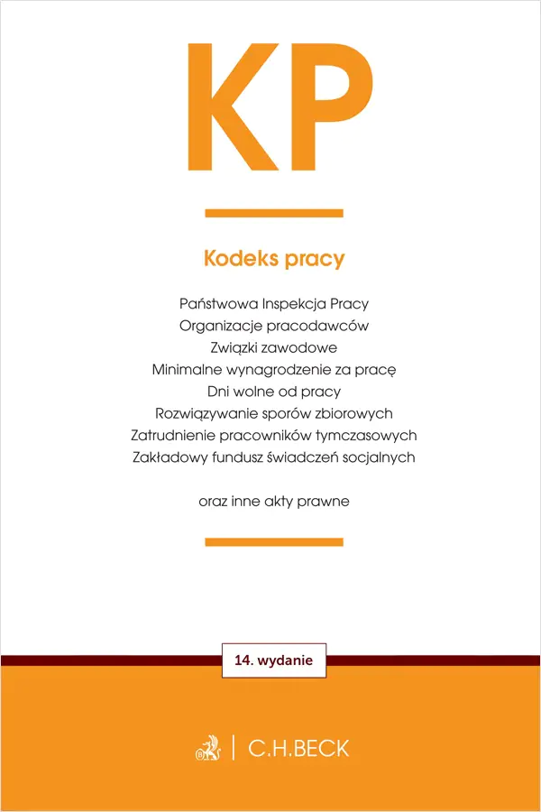Książka - Kodeks pracy oraz ustawy towarzyszące