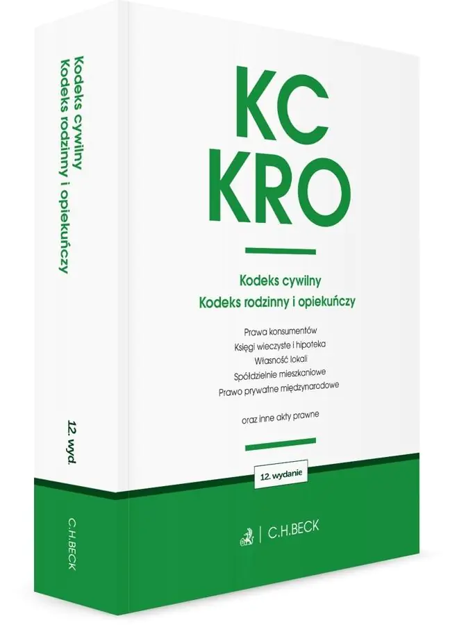 Książka - KC. KRO. Kodeks cywilny. Kodeks rodzinny i opiekuńczy oraz ustawy towarzyszące