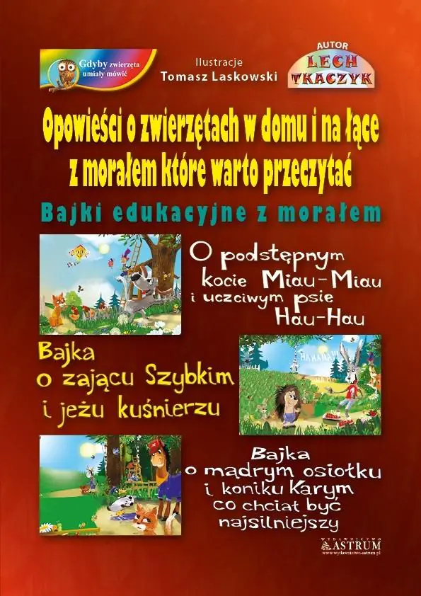 Książka - Opowieści o zwierzętach w domu i na łące z morałem które warto przeczytać + CD