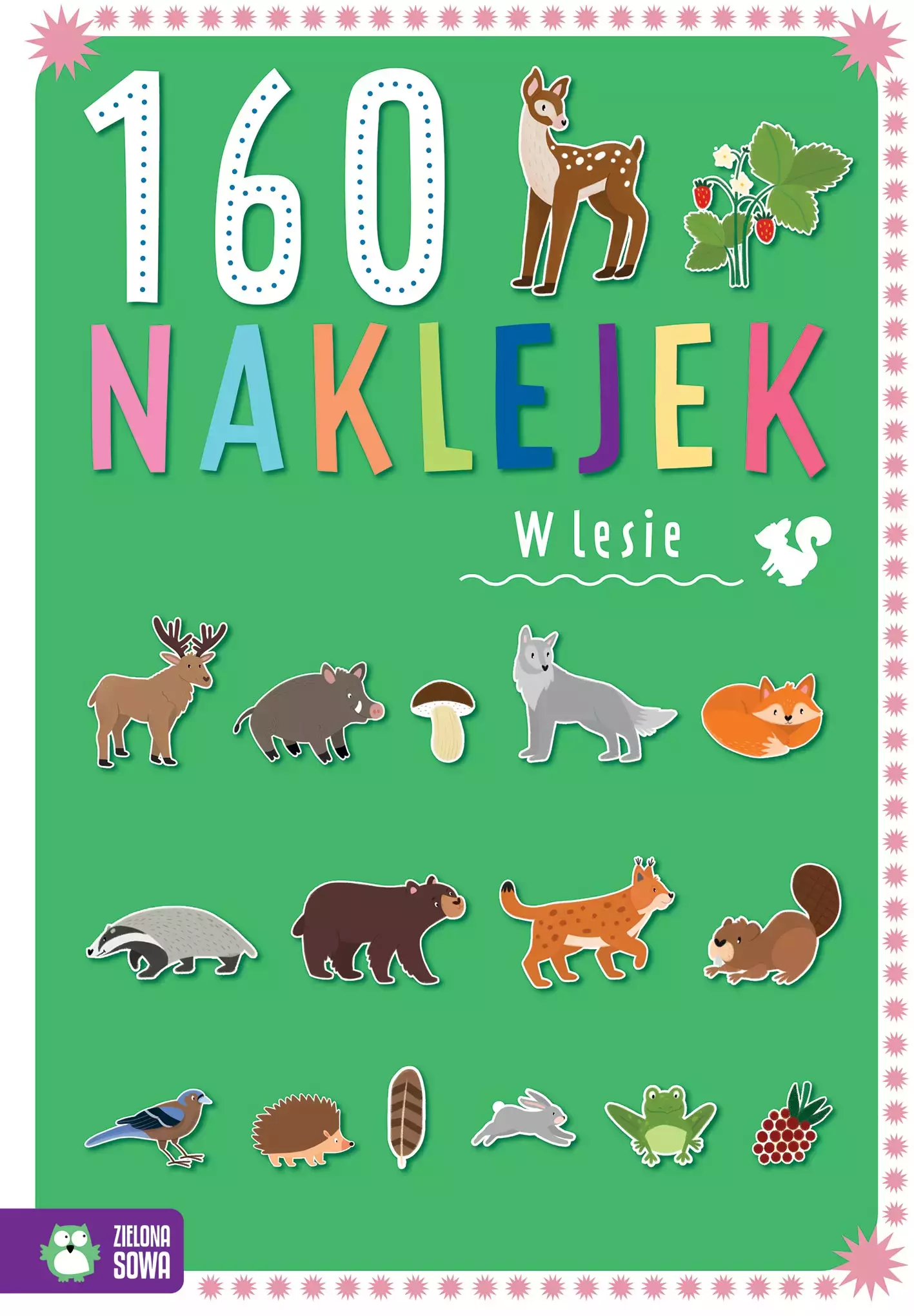 Książka - W lesie. 160 naklejek