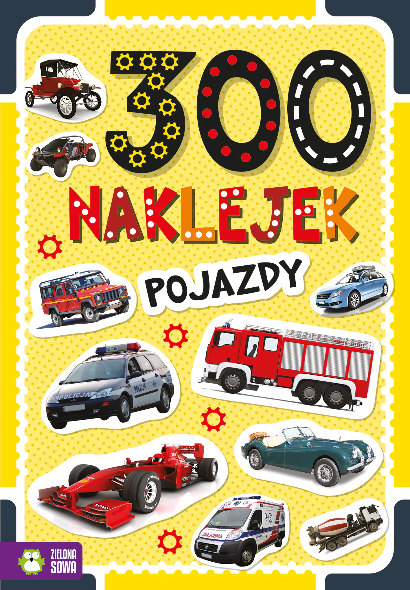 Książka - 300 naklejek. Pojazdy