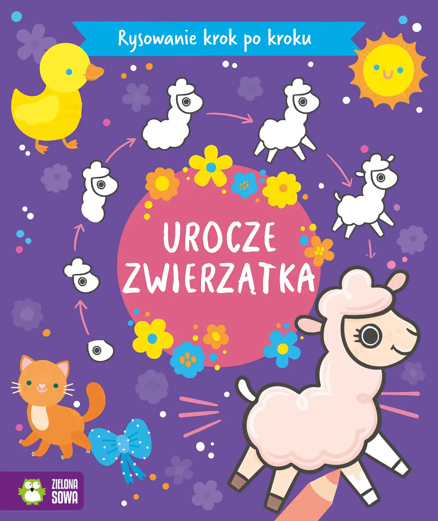 Książka - Urocze zwierzątka. Rysowanie krok po kroku