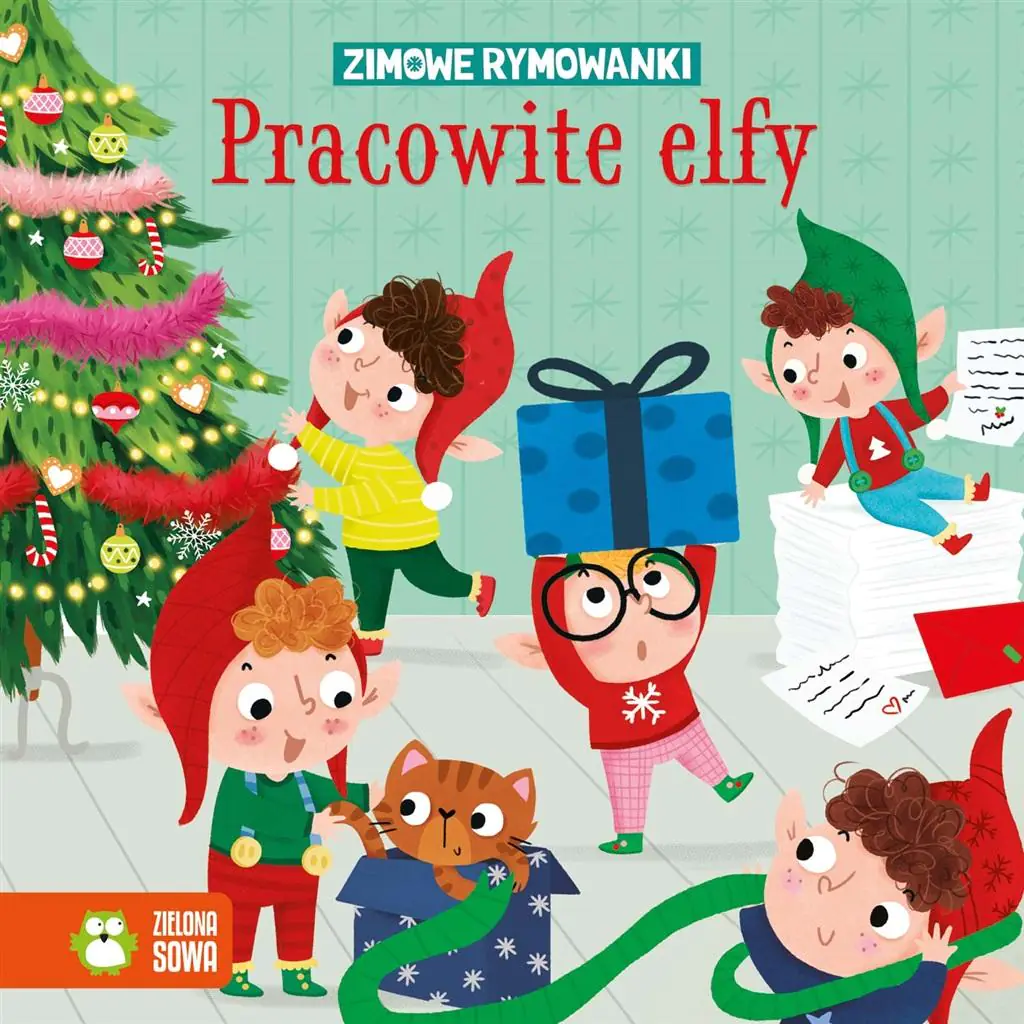 Książka - Pracowite elfy. Zimowe rymowanki