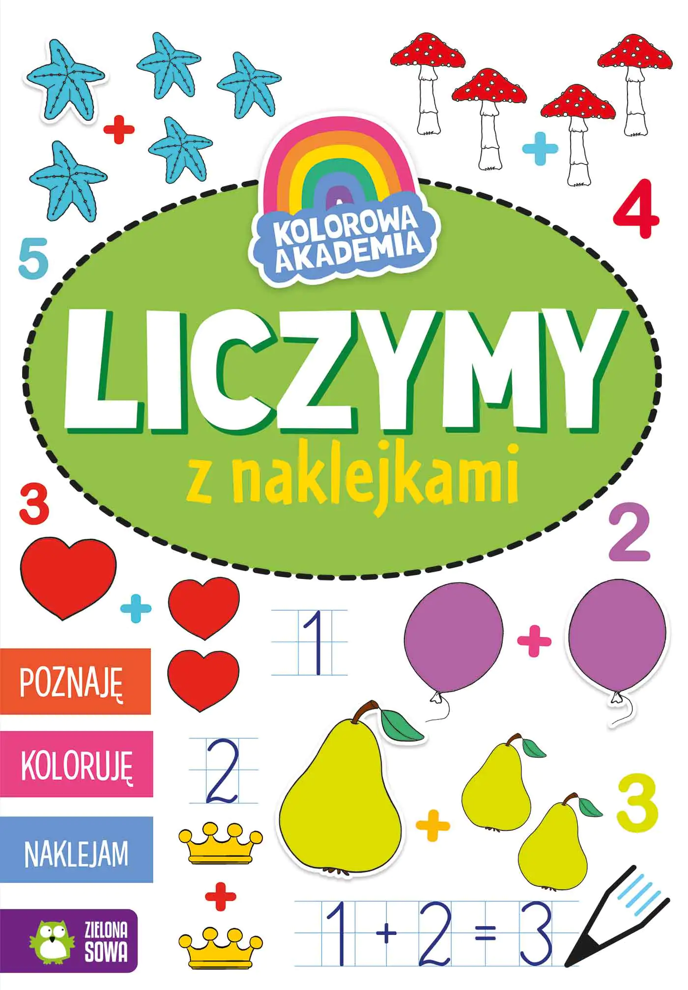 Książka - Liczymy z naklejkami. Kolorowa Akademia