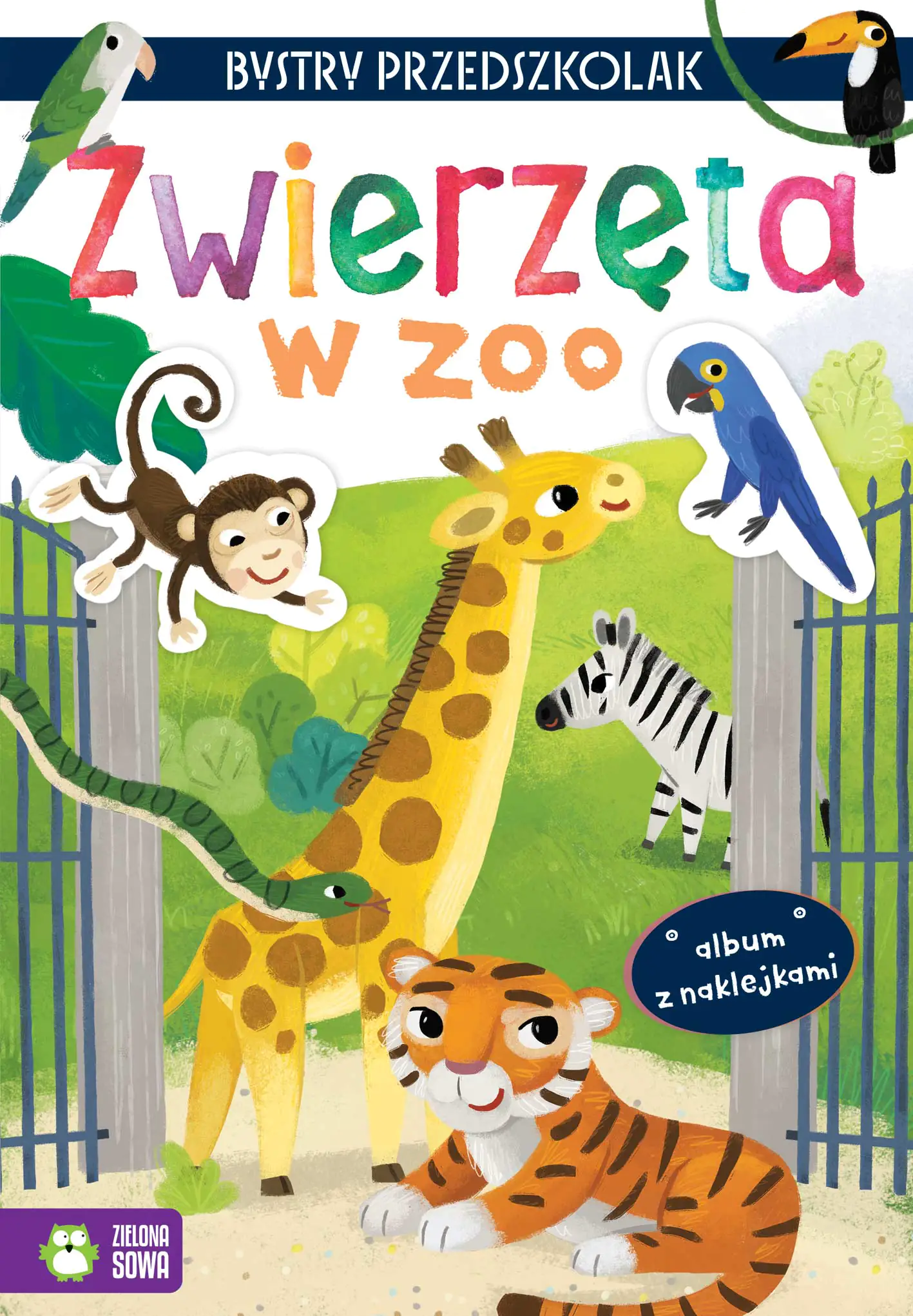 Książka - Zwierzęta w zoo. Bystry przedszkolak