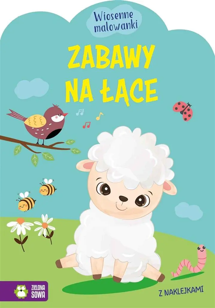 Książka - Zabawy na łące. Wiosenne malowanki