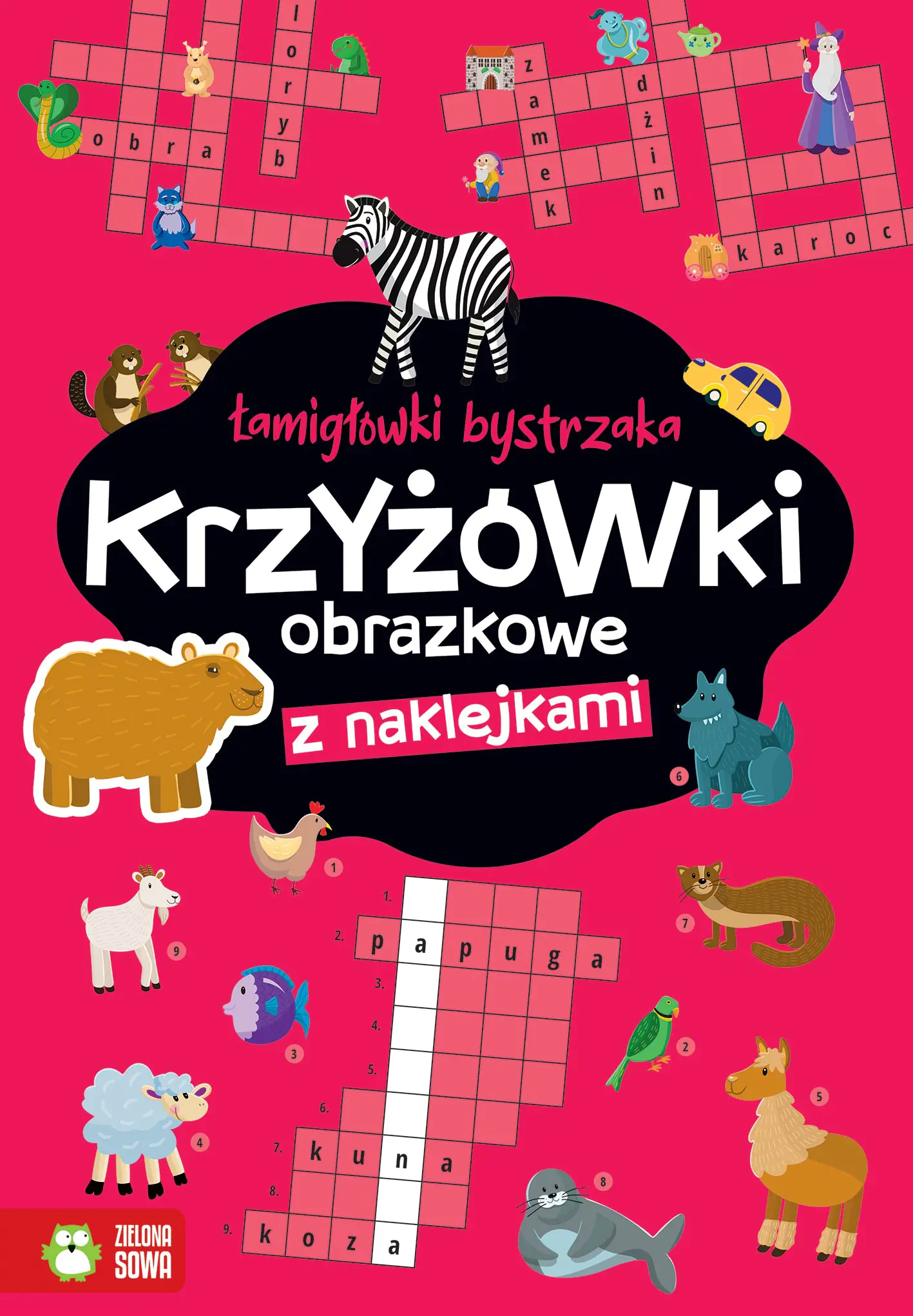 Książka - Krzyżówki obrazkowe. Łamigłówki bystrzaka