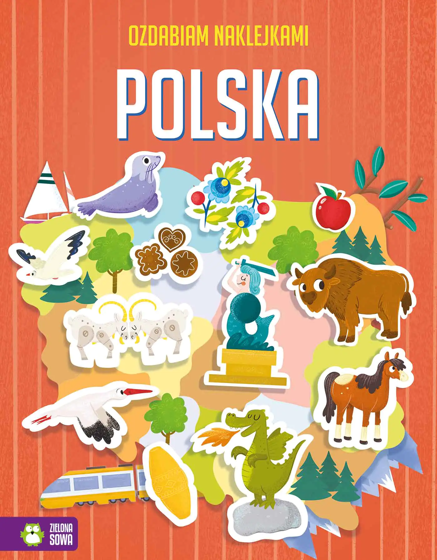 Książka - Polska. Ozdabiam naklejkami