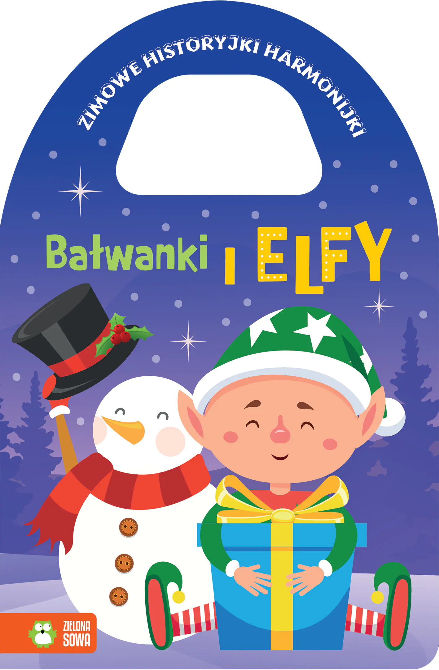 Książka - Bałwanki i elfy. Zimowe historyjki harmonijki