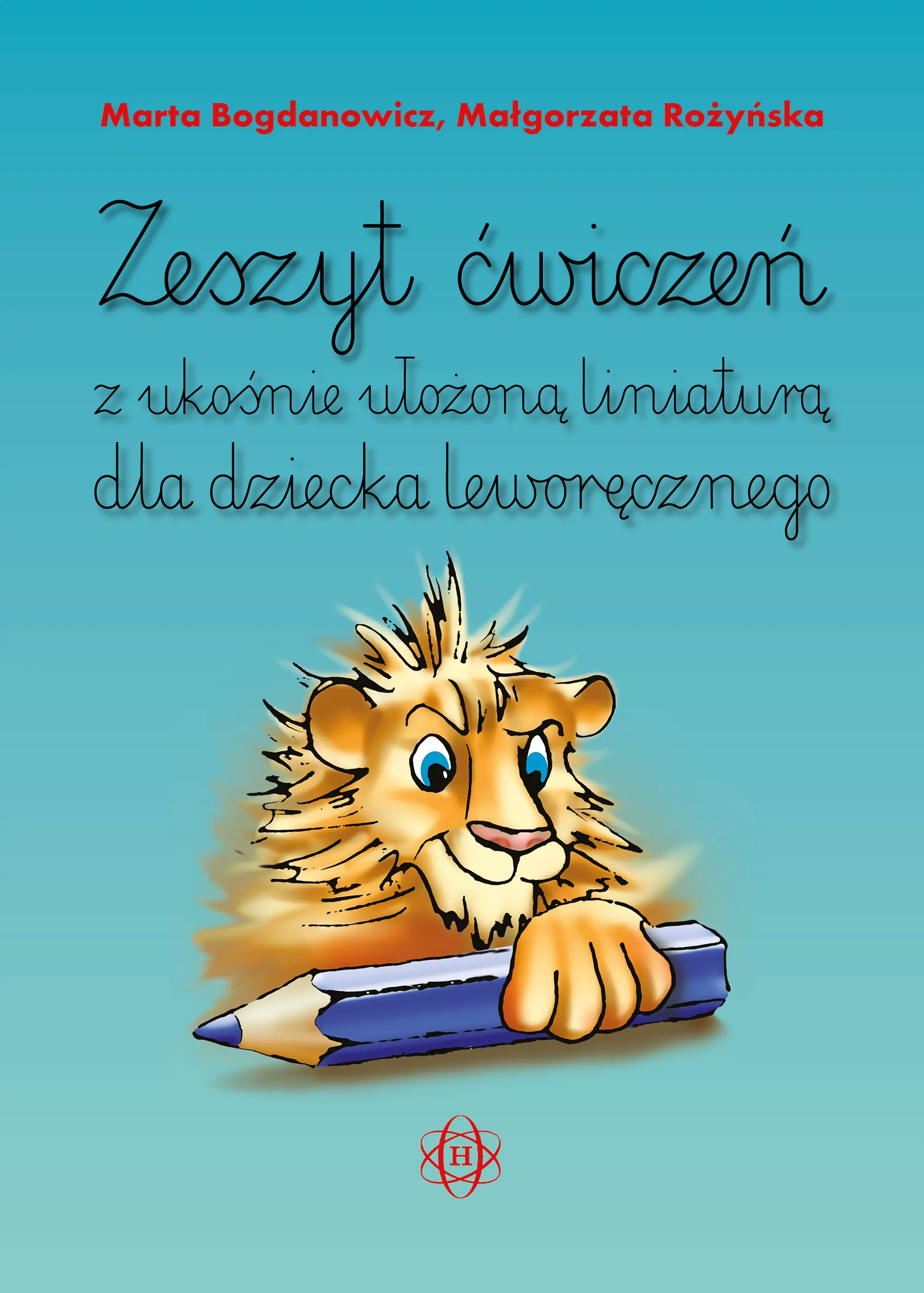 Książka - Zeszyt ćwiczeń z ukośnie ułożoną liniaturą dla...