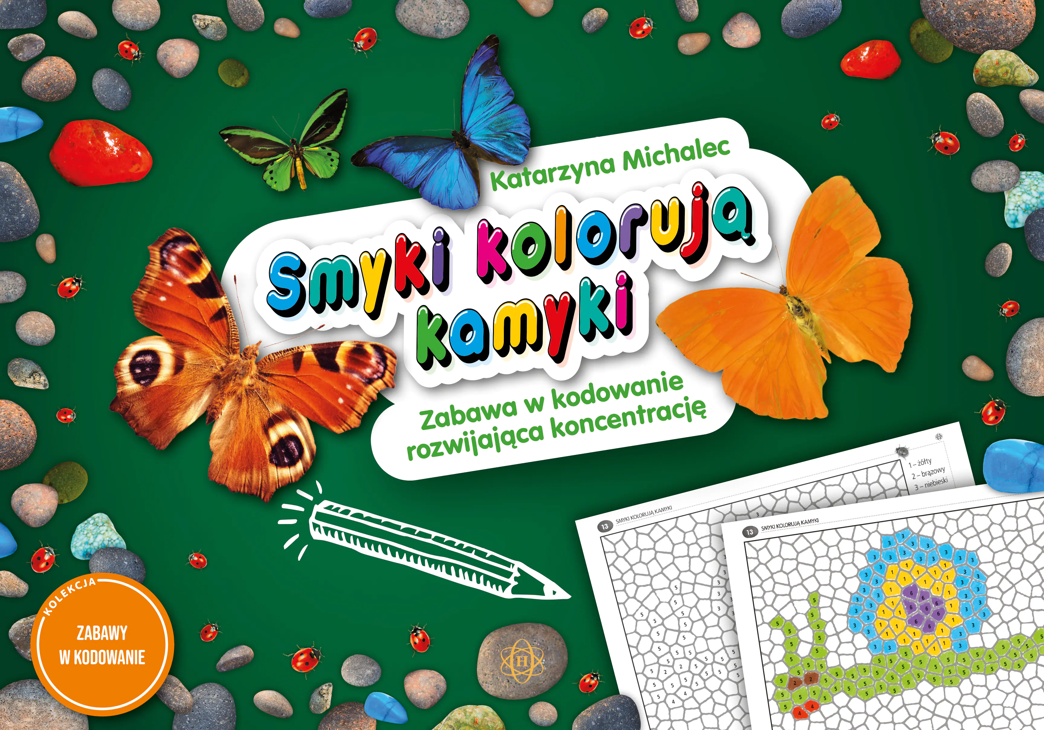 Książka - Smyki kolorują kamyki Zabawa w kodowanie rozwijająca koncentrację