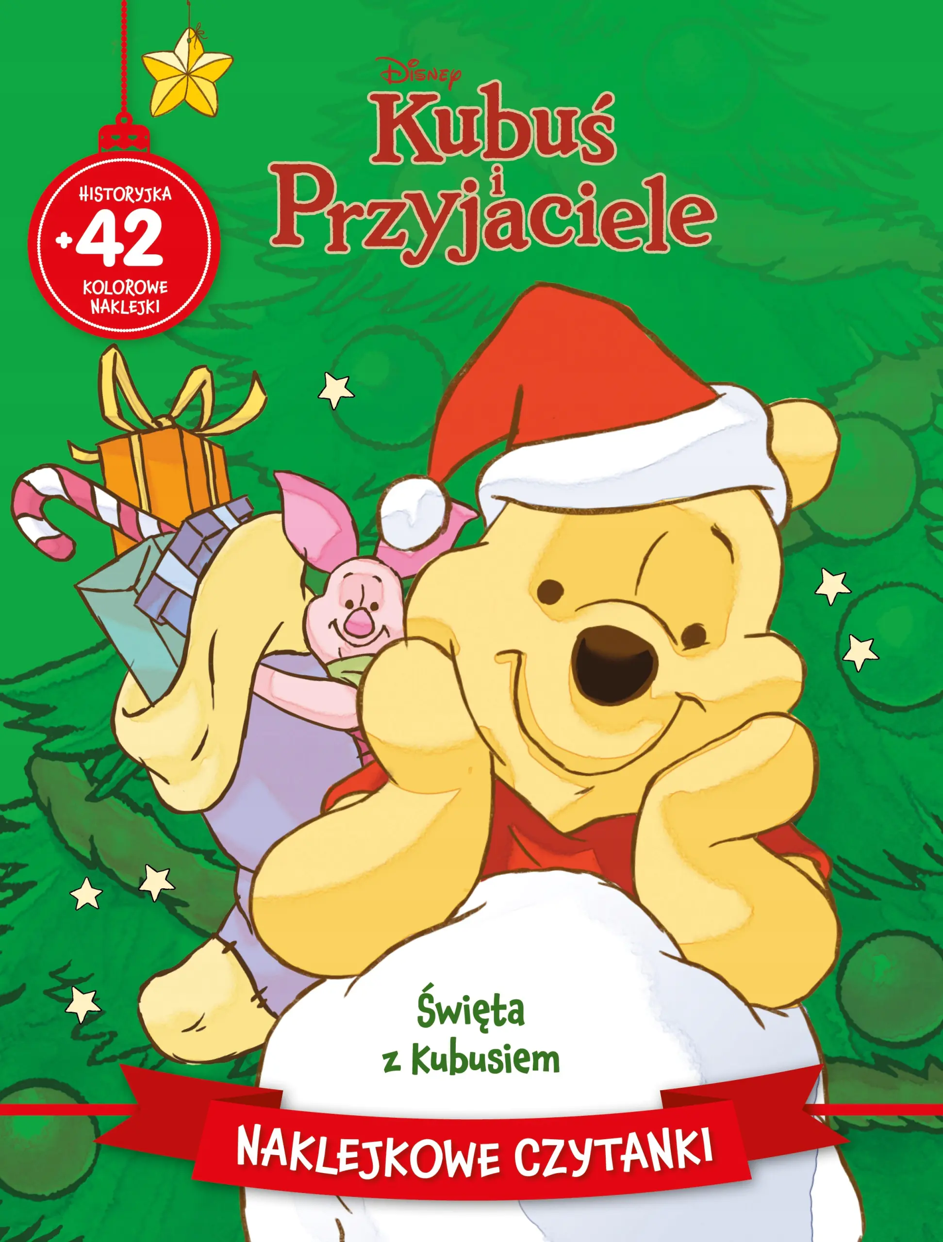 Książka - Naklejkowe czytanki. Święta z Kubusiem. Disney Kubuś i Przyjaciele
