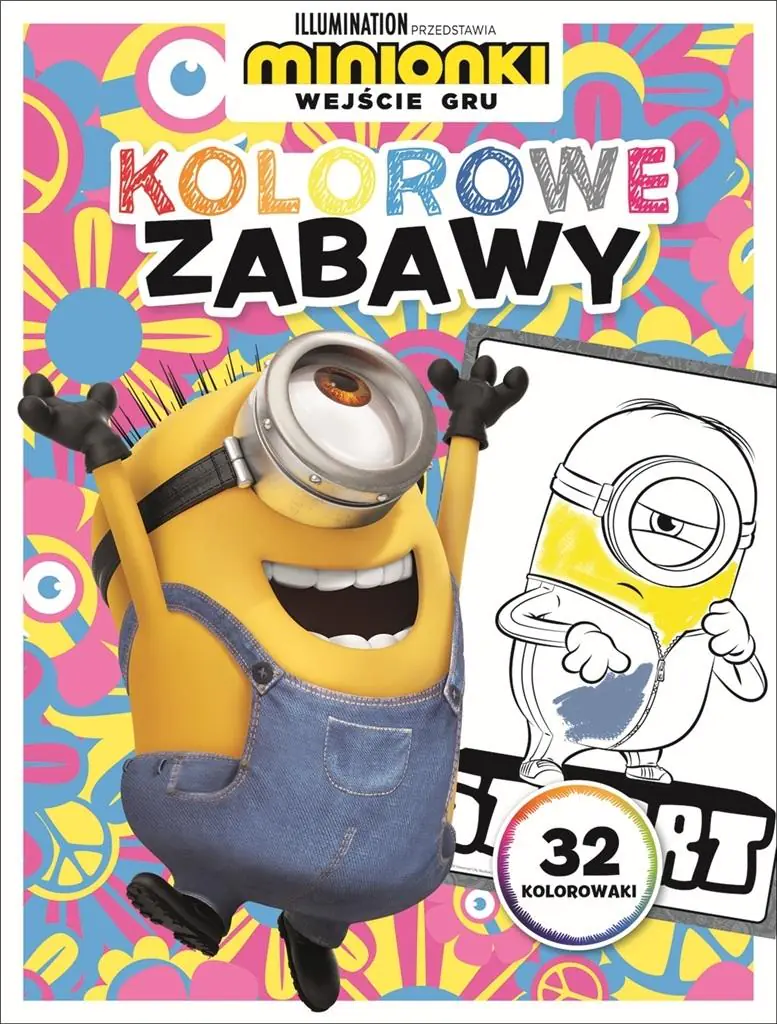 Książka - Minionki. Wejście Gru. Kolorowe zabawy