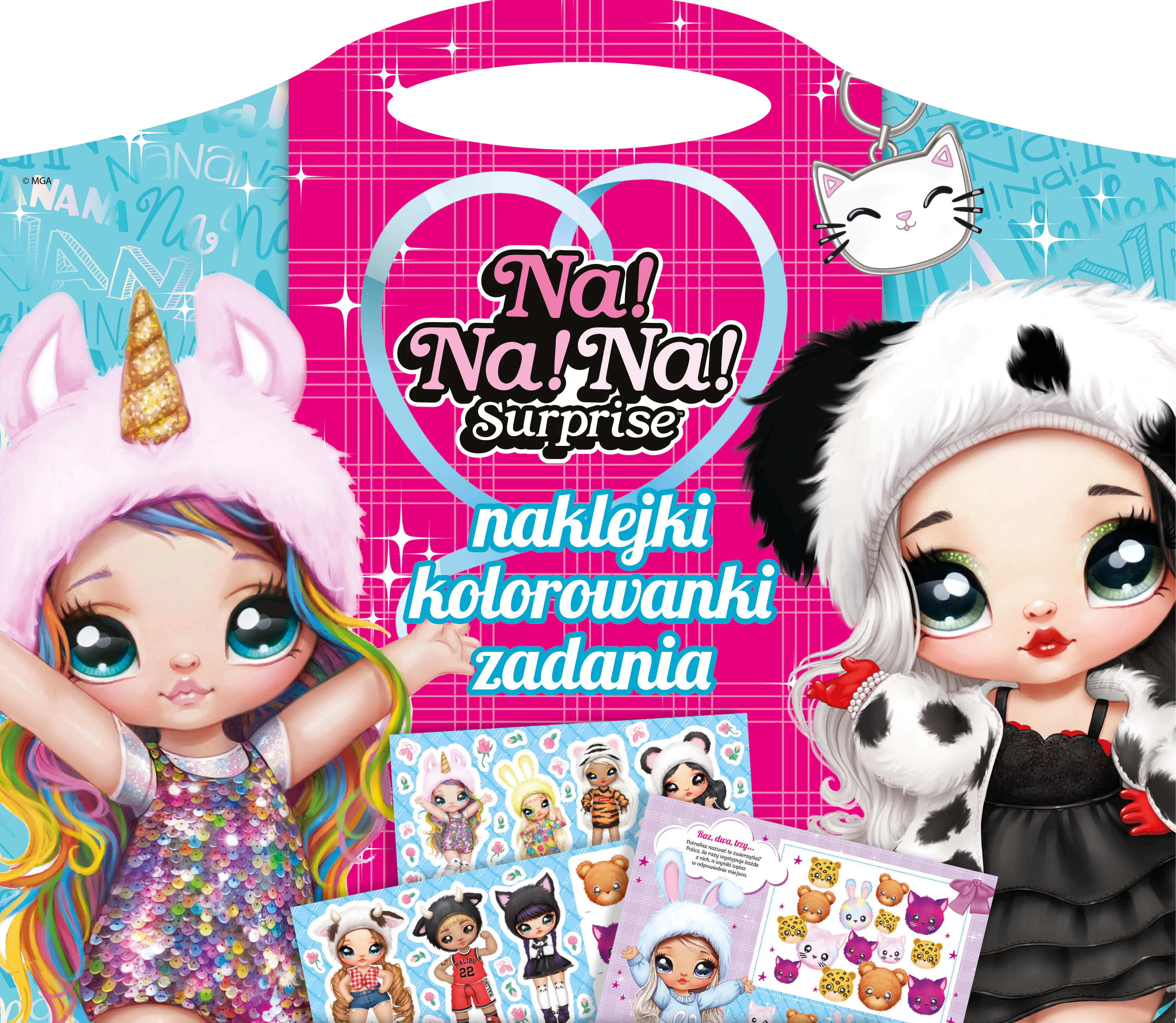 Książka - Na! Na! Na! Surprise. Naklejki, kolorowanki, zadania