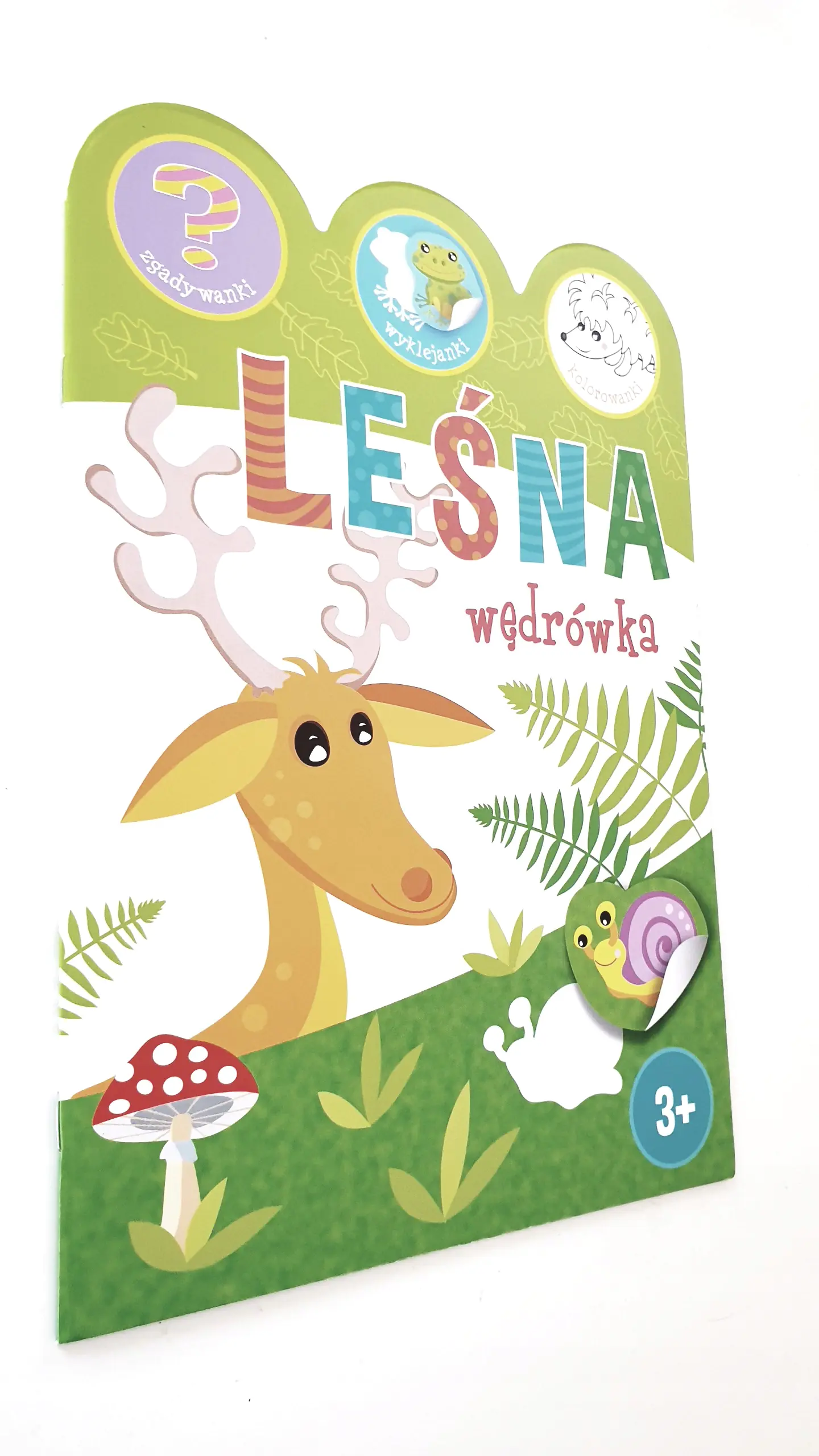 Książka - Leśna wędrówka. Zgadywanki, wyklejanki, koloro